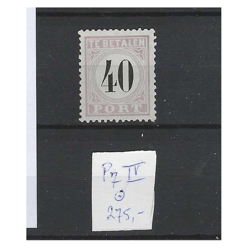 Suriname P7-IV  Port 1886  MH/ongebr  CV 275 €  atttest Vleeming