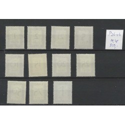 Suriname  P36-46  Port 1950 MNH/postfris CV 250 €