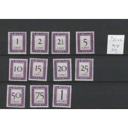 Suriname  P36-46  Port 1950 MNH/postfris CV 250 €