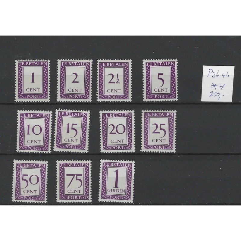 Suriname  P36-46  Port 1950 MNH/postfris CV 250 €