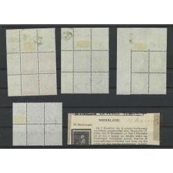 Nederland D16f-D19f "INTERNATIONALF" in blokjes  VFU/gebr CV 520 € PRACHT !!