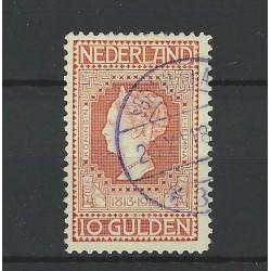 Netherlands 101 Jubilee 10Gld  VFU/used  CV 900  € with Certificate !!