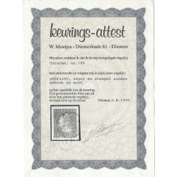 Curaçao 180 Wilhelmina 5Gld  VFU/used CV 225 € with certificate !