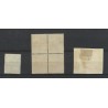 Curaçao 74, 74a, 74b in pair Provisional stamp  VFU/used CV 210 €