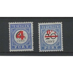 Nederland P29/30  Port serie  MNH/postfris  CV 65 €