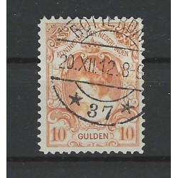Nederland  80 Wilhelmina 10Gld  VFU/gebr  CV 850 € Attest Vleeming !!