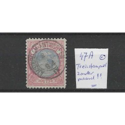 Nederland  47A Wilhelmina "AMSTERDAM-ANTWERPEN 1894"   VFU/gebr  CV 180+€ zonder maand