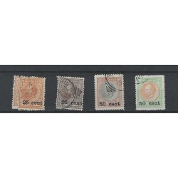 Suriname 37-40 Hulpuitgifte  VFU/gebr  CV 233 €  met attest