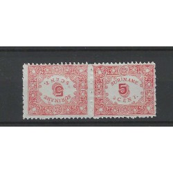 Suriname 59a hulpuitgifte KEERDRUK  MH/ongebr CV 150 €  met attest