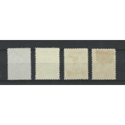 Suriname 100-103 Wilhelmina  MNH/MH/ongebr CV 170 €  met attest