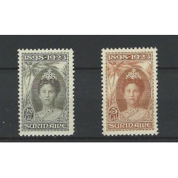 Suriname 104-110  Wilhelmina  1923  MNH/MH  CV 570 €
