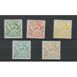 Suriname LP15-19  Luchtpost  MH/ongebruikt   CV 510 € met certificaat