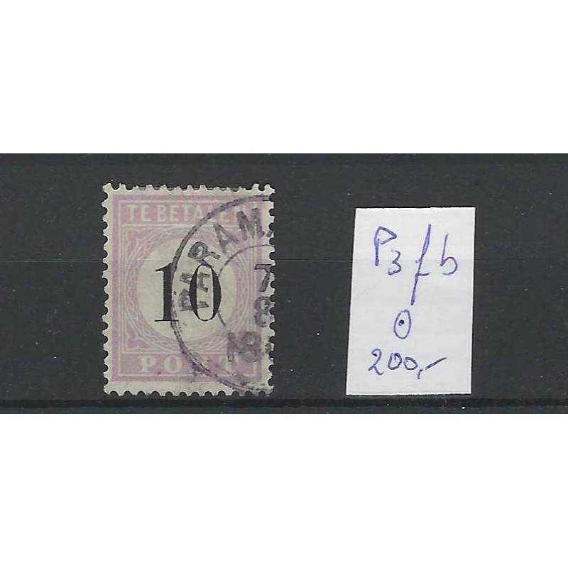 Suriname P3fb Port 1886 "OPEN LIJST" VFU/gebruikt  CV 200 €