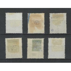 Suriname P9-14 Port 1892  VFU/gebruikt  CV 50 €