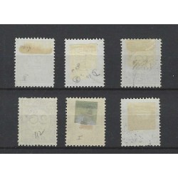 Suriname P9-14 Port 1892  VFU/gebruikt  CV 50 €