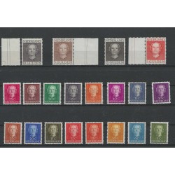 Nederland 518/533, 534/537 Juliana EN FACE MNH/postfris CV 1175 € Certificaat!