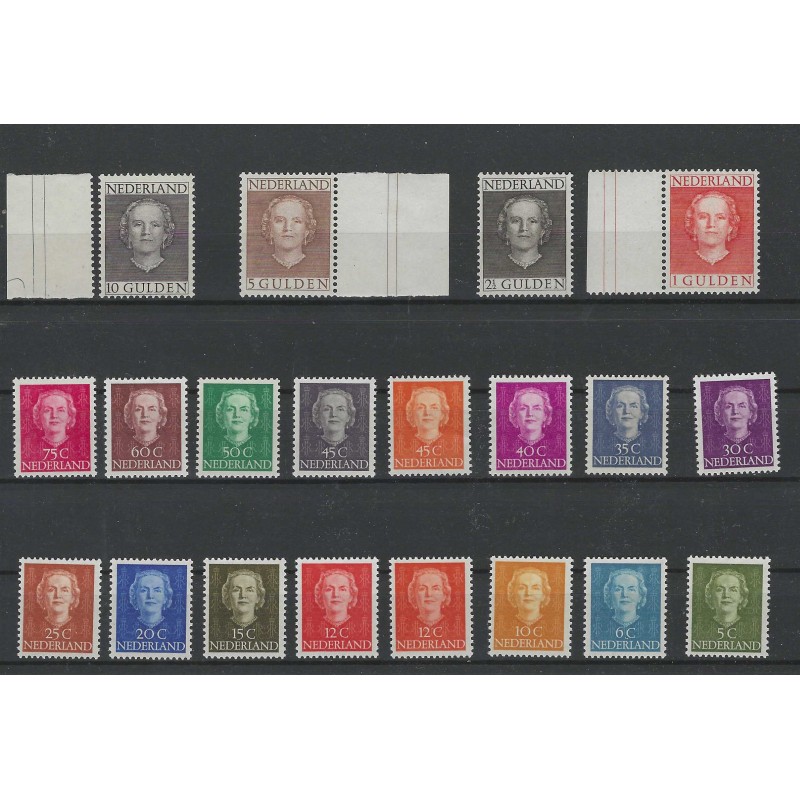 Nederland 518/533, 534/537 Juliana EN FACE MNH/postfris CV 1175 € Certificaat!