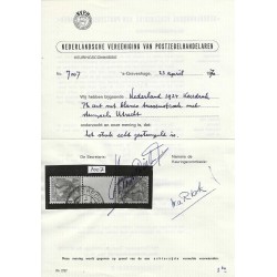 Nederland 61b/61c KEERDRUKKEN Wilhelmina  VFU/gebr   CV  1350 €  certificaat !!