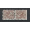 Nederland 61b/61c KEERDRUKKEN Wilhelmina  VFU/gebr   CV  1350 €  certificaat !!