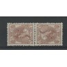 Nederland 61b/61c KEERDRUKKEN Wilhelmina MH/ongebr CV 540 € PRACHT !!