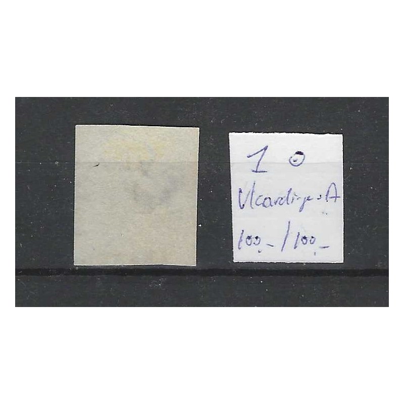 Netherlands 1 Plt I  Willem III 1852 "VLAARDINGEN-A" VFU/used  CV 200+ €