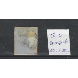 Netherlands 1 Plt I  Willem III 1852 "BEVERWIJK-A" VFU/used  CV 400+ €