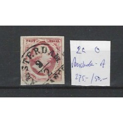 Nederland 2a Plt1 Willem III 1852 "AMSTERDAM-A" VFU/gebr  CV 325+ €