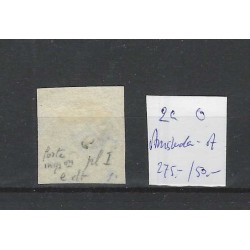 Nederland 2a Plt1 Willem III 1852 "AMSTERDAM-A" VFU/gebr  CV 325+ €