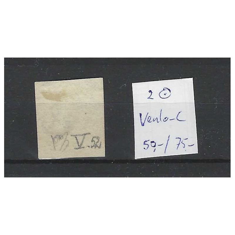 Netherlands 2 Plt V  Willem III 1852 "VENLO-C" VFU/used  CV 125+ €