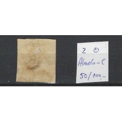 Nederland 2  Willem III 1852 "ALMELO-C" VFU/gebr  CV 150+ €