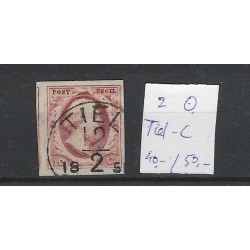 Nederland 2  Willem III 1852 "TIEL-C" VFU/gebr  CV 90+ €