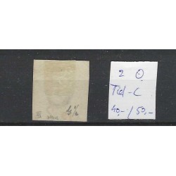 Nederland 2  Willem III 1852 "TIEL-C" VFU/gebr  CV 90+ €