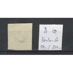 Nederland 3  Willem III 1852 "VENLO-A" VFU/gebr  CV 420 €