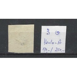 Nederland 3  Willem III 1852 "VENLO-A" VFU/gebr  CV 420 €