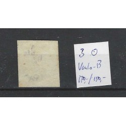 Nederland 3  Willem III 1852 "VENLO-B" VFU/gebr  CV 420 €