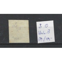 Nederland 3  Willem III 1852 "VENLO-B" VFU/gebr  CV 420 €