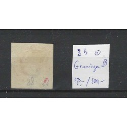 Nederland 3  Willem III 1852 "GRONINGEN-B" VFU/gebr  CV 270 €