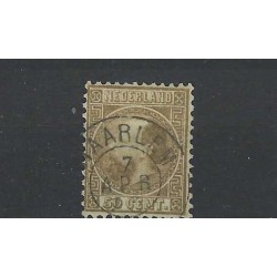 Nederland 12  Willem III 1867 "HAARLEM" franco-takje VFU/gebr  CV 200+ €