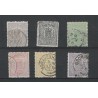 Nederland 13-18 Wapen 1869 serie VFU/gebr  CV 334 €