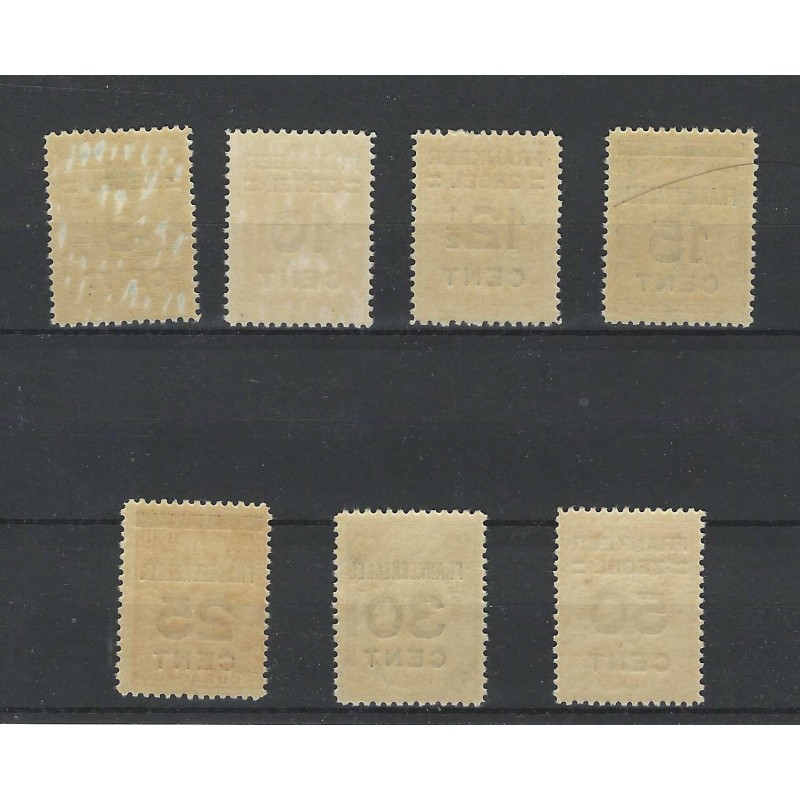 Curaçao 82-88 Brandkast-overdrukken MNH  CV 150 €  EXTREMELY FINE  !!