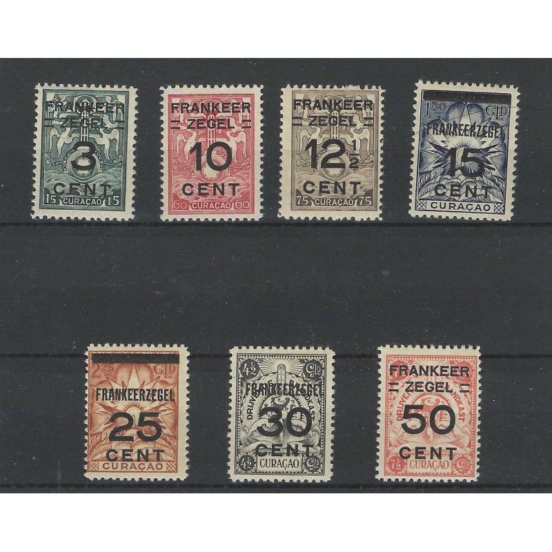 Curacao 82-88 Brandkast-overdrukken MNH/postfris  CV 150 €  PRACHT  !!