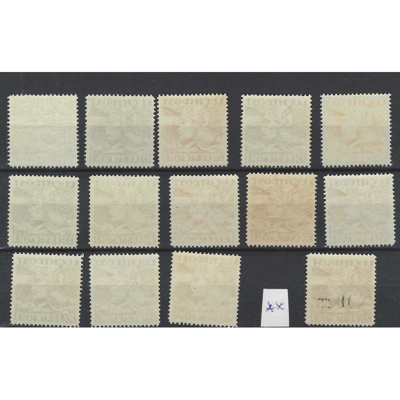 Curaçao LP4-16, LP17  Airmail  MNH  CV 115 €  EXTREMELY FINE  !!