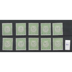 Curacao P21-30 POrt 1915   MH/ongebruikt  CV 19,5 €  PRACHT  !!