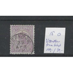 Nederland 18 Wapen 1869 "VEENDAM 1876" VFU/gebr  CV 130 €