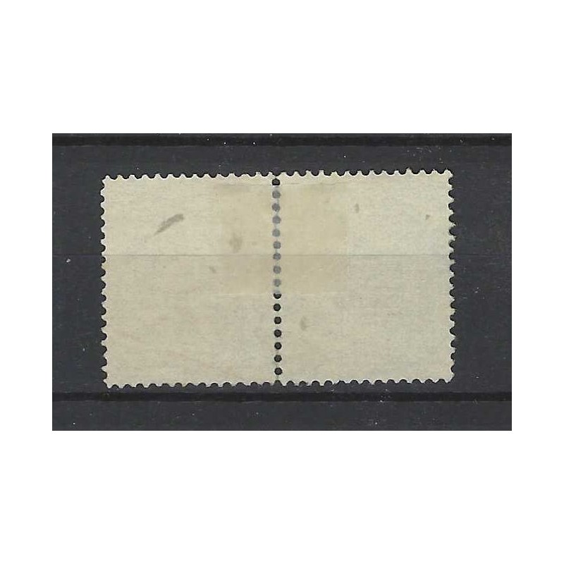 Nederland 15 paartje Wapen 1869 "DOKKUM 1875" VFU/gebr  CV 50+ €