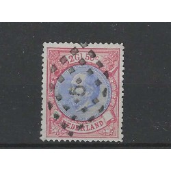 Nederland 29 Willem III 1872  VFU/gebr  CV 150+ € Superb stempel !