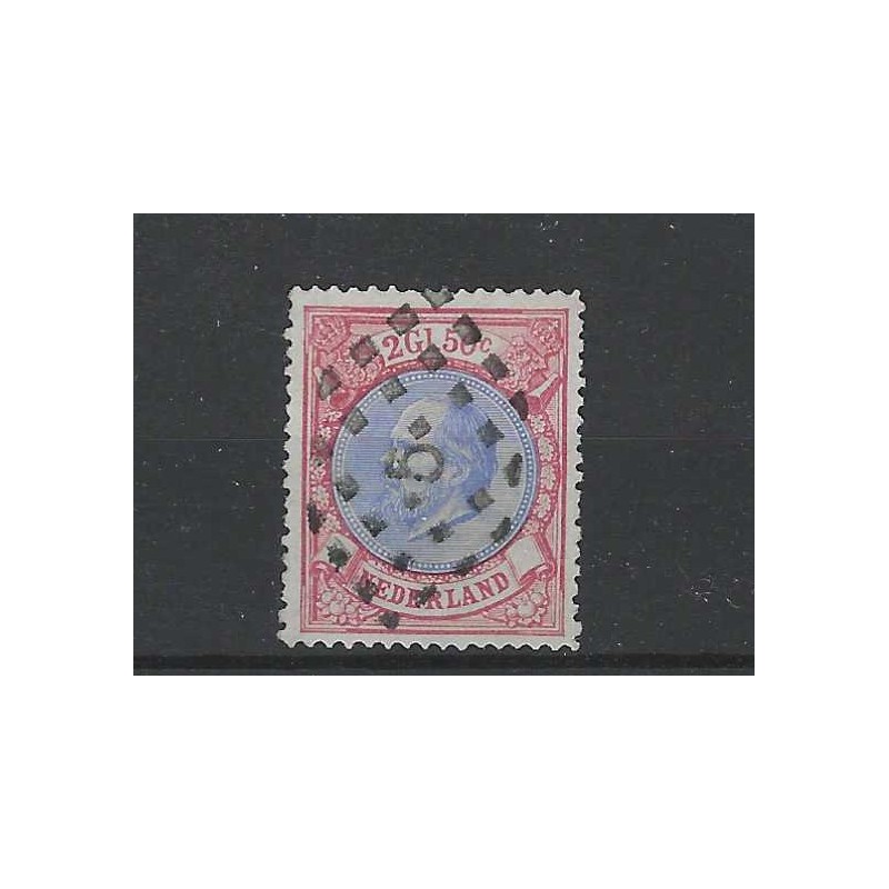 Nederland 29 Willem III 1872  VFU/gebr  CV 150+ € Superb stempel !