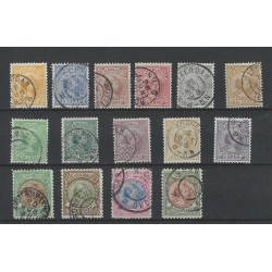 Netherlands 34-48 WIlhelmina Hangend Haar  VFU/used CV 978 €