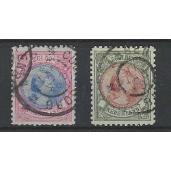 Nederland 34-48 WIlhelmina Hangend Haar  VFU/gebr CV 978 €
