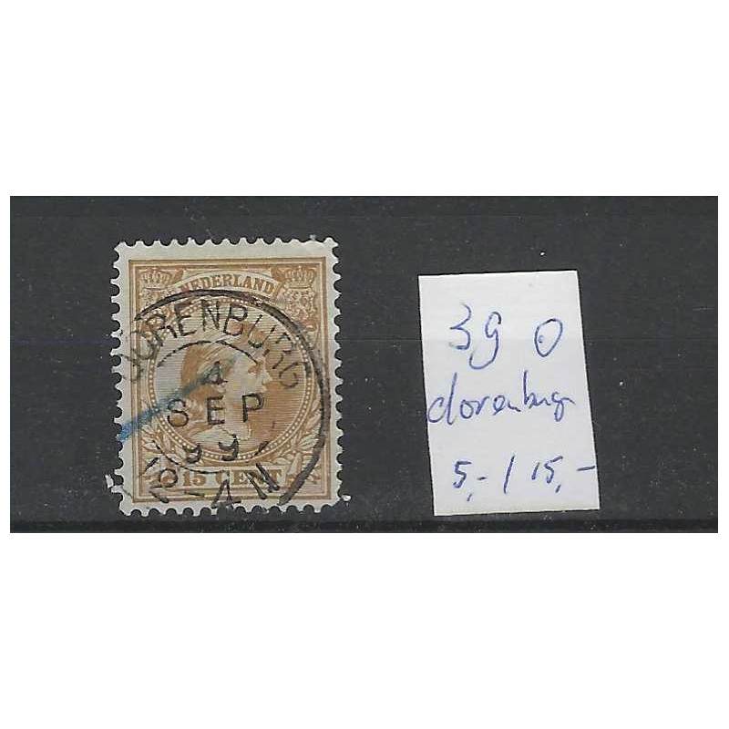 Nederland 39 Wilhelmina 1891 "DORENBURG 1899" kleinrond VFU/gebr CV 20++ €